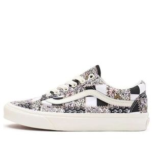 Vans Women's Floral Canvas Sneakers - Black and Cream